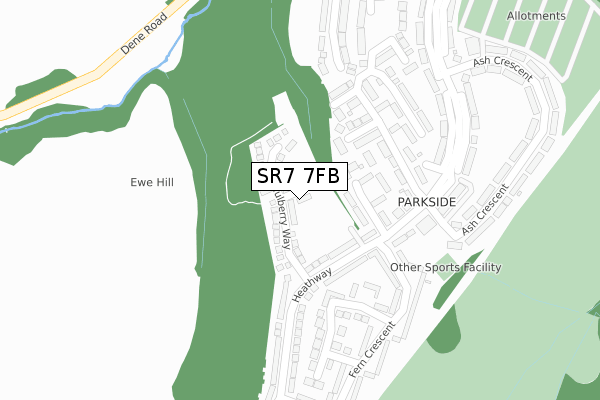 SR7 7FB map - large scale - OS Open Zoomstack (Ordnance Survey) SR7 7FB map - large scale - OS Open Zoomstack (Ordnance Survey)