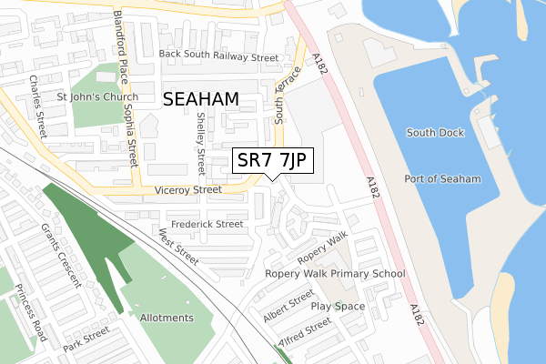 SR7 7JP map - large scale - OS Open Zoomstack (Ordnance Survey) SR7 7JP map - large scale - OS Open Zoomstack (Ordnance Survey)