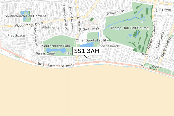 SS1 3AH maps, stats, and open data
