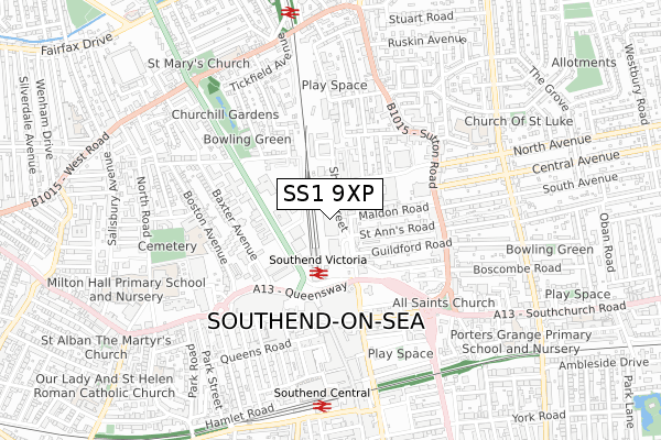 SS1 9XP maps, stats, and open data