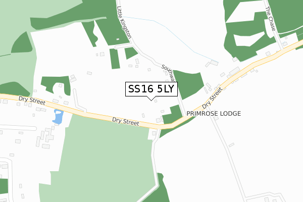 SS16 5LY map - large scale - OS Open Zoomstack (Ordnance Survey) SS16 5LY map - large scale - OS Open Zoomstack (Ordnance Survey)