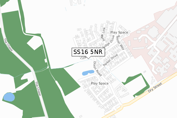 SS16 5NR map - large scale - OS Open Zoomstack (Ordnance Survey) SS16 5NR map - large scale - OS Open Zoomstack (Ordnance Survey)