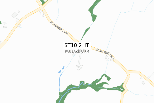 ST10 2HT map - large scale - OS Open Zoomstack (Ordnance Survey)