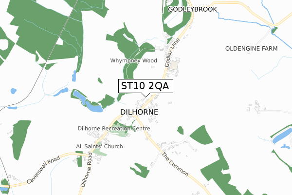 ST10 2QA map - small scale - OS Open Zoomstack (Ordnance Survey) ST10 2QA map - small scale - OS Open Zoomstack (Ordnance Survey)