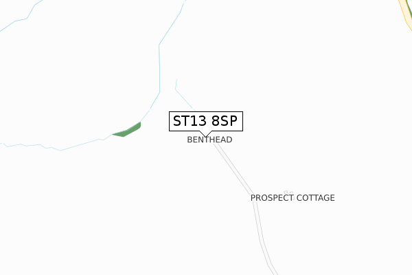 ST13 8SP map - large scale - OS Open Zoomstack (Ordnance Survey) ST13 8SP map - large scale - OS Open Zoomstack (Ordnance Survey)