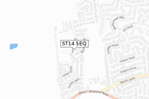 ST14 5EQ map - large scale - OS Open Zoomstack (Ordnance Survey) ST14 5EQ map - large scale - OS Open Zoomstack (Ordnance Survey)