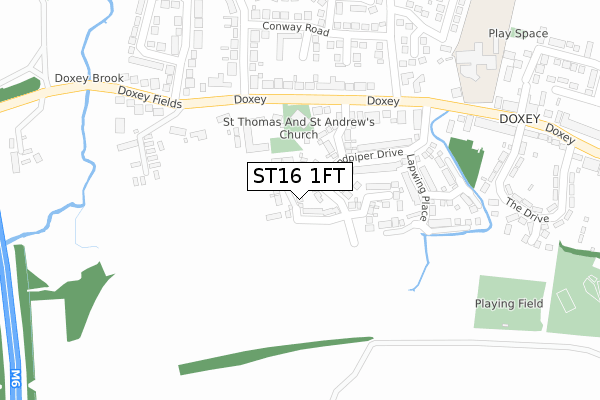 ST16 1FT map - large scale - OS Open Zoomstack (Ordnance Survey) ST16 1FT map - large scale - OS Open Zoomstack (Ordnance Survey)