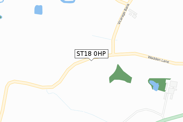 ST18 0HP map - large scale - OS Open Zoomstack (Ordnance Survey) ST18 0HP map - large scale - OS Open Zoomstack (Ordnance Survey)