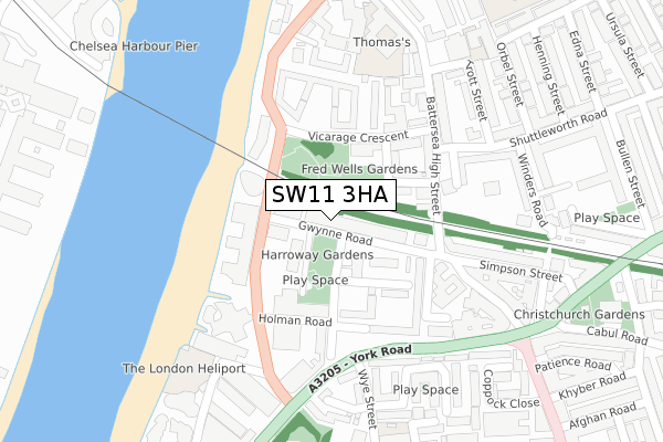 SW11 3HA map - large scale - OS Open Zoomstack (Ordnance Survey) SW11 3HA map - large scale - OS Open Zoomstack (Ordnance Survey)