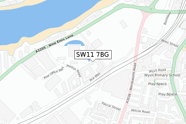 SW11 7BG map - large scale - OS Open Zoomstack (Ordnance Survey) SW11 7BG map - large scale - OS Open Zoomstack (Ordnance Survey)