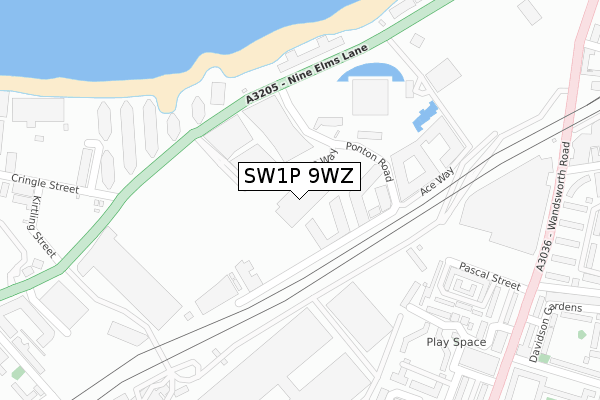 SW1P 9WZ map - large scale - OS Open Zoomstack (Ordnance Survey) SW1P 9WZ map - large scale - OS Open Zoomstack (Ordnance Survey)