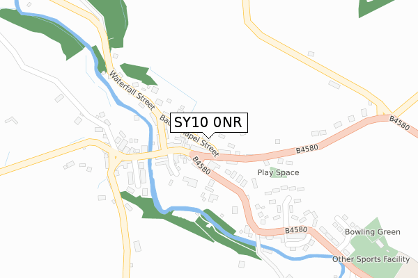 SY10 0NR map - large scale - OS Open Zoomstack (Ordnance Survey)