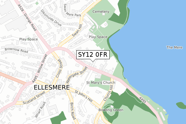 SY12 0FR map - large scale - OS Open Zoomstack (Ordnance Survey) SY12 0FR map - large scale - OS Open Zoomstack (Ordnance Survey)
