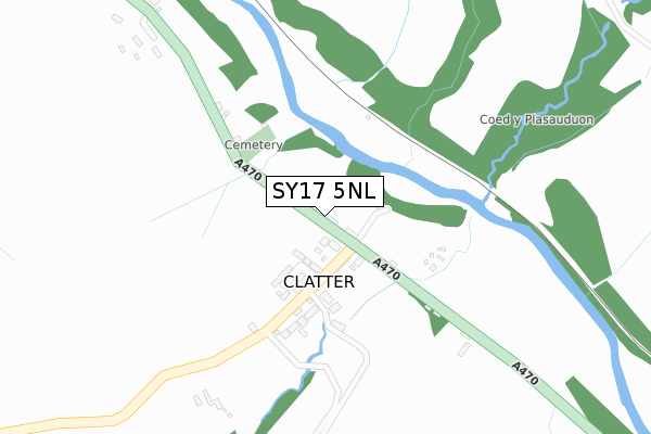 SY17 5NL map - large scale - OS Open Zoomstack (Ordnance Survey) SY17 5NL map - large scale - OS Open Zoomstack (Ordnance Survey)