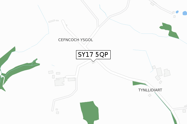 SY17 5QP map - large scale - OS Open Zoomstack (Ordnance Survey) SY17 5QP map - large scale - OS Open Zoomstack (Ordnance Survey)
