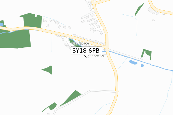 SY18 6PB map - large scale - OS Open Zoomstack (Ordnance Survey) SY18 6PB map - large scale - OS Open Zoomstack (Ordnance Survey)