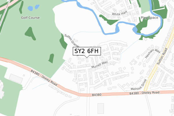 SY2 6FH map - large scale - OS Open Zoomstack (Ordnance Survey) SY2 6FH map - large scale - OS Open Zoomstack (Ordnance Survey)