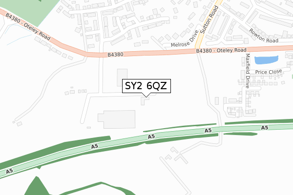 SY2 6QZ map - large scale - OS Open Zoomstack (Ordnance Survey) SY2 6QZ map - large scale - OS Open Zoomstack (Ordnance Survey)