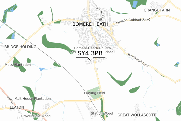 SY4 3PB map - small scale - OS Open Zoomstack (Ordnance Survey) SY4 3PB map - small scale - OS Open Zoomstack (Ordnance Survey)