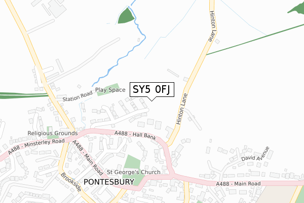 SY5 0FJ map - large scale - OS Open Zoomstack (Ordnance Survey) SY5 0FJ map - large scale - OS Open Zoomstack (Ordnance Survey)