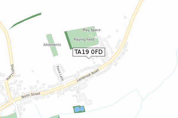TA19 0FD map - large scale - OS Open Zoomstack (Ordnance Survey) TA19 0FD map - large scale - OS Open Zoomstack (Ordnance Survey)