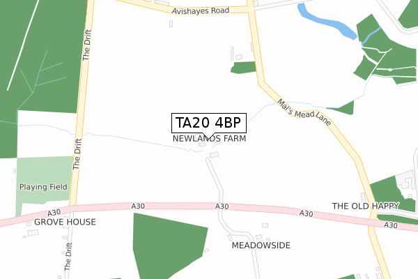 TA20 4BP map - large scale - OS Open Zoomstack (Ordnance Survey) TA20 4BP map - large scale - OS Open Zoomstack (Ordnance Survey)