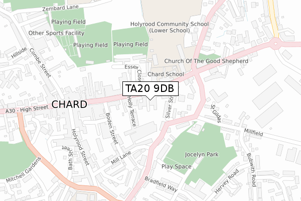 TA20 9DB map - large scale - OS Open Zoomstack (Ordnance Survey) TA20 9DB map - large scale - OS Open Zoomstack (Ordnance Survey)