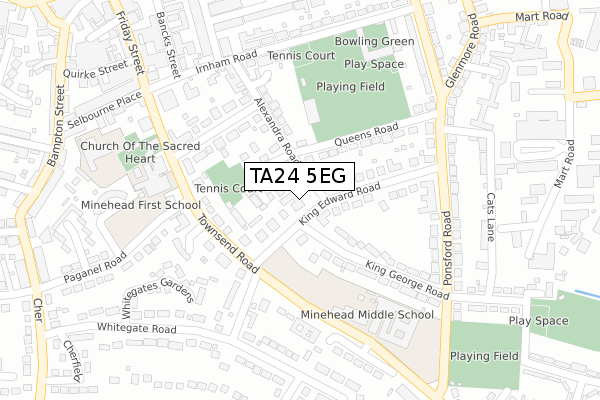 TA24 5EG map - large scale - OS Open Zoomstack (Ordnance Survey) TA24 5EG map - large scale - OS Open Zoomstack (Ordnance Survey)