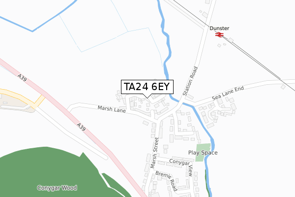 TA24 6EY map - large scale - OS Open Zoomstack (Ordnance Survey) TA24 6EY map - large scale - OS Open Zoomstack (Ordnance Survey)