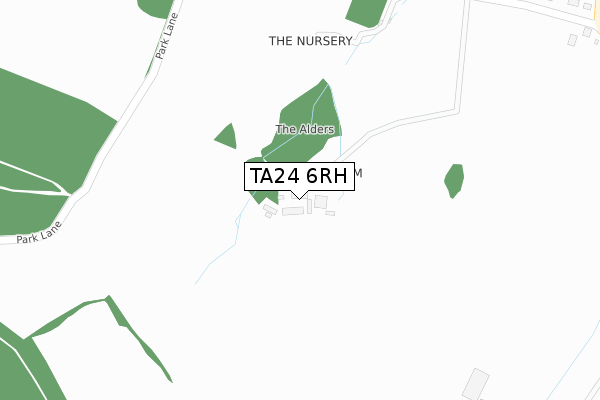 TA24 6RH map - large scale - OS Open Zoomstack (Ordnance Survey)