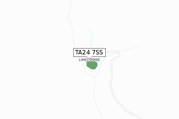 TA24 7SS map - large scale - OS Open Zoomstack (Ordnance Survey)