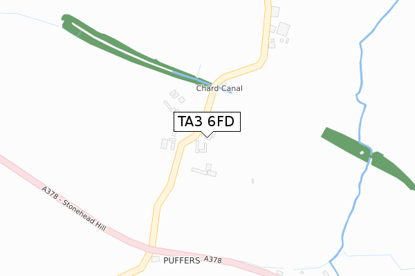 TA3 6FD map - large scale - OS Open Zoomstack (Ordnance Survey) TA3 6FD map - large scale - OS Open Zoomstack (Ordnance Survey)