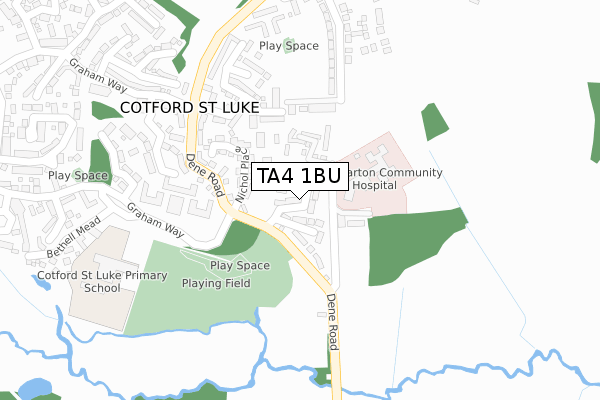TA4 1BU map - large scale - OS Open Zoomstack (Ordnance Survey) TA4 1BU map - large scale - OS Open Zoomstack (Ordnance Survey)