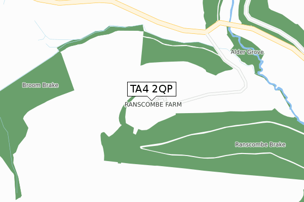 TA4 2QP map - large scale - OS Open Zoomstack (Ordnance Survey)