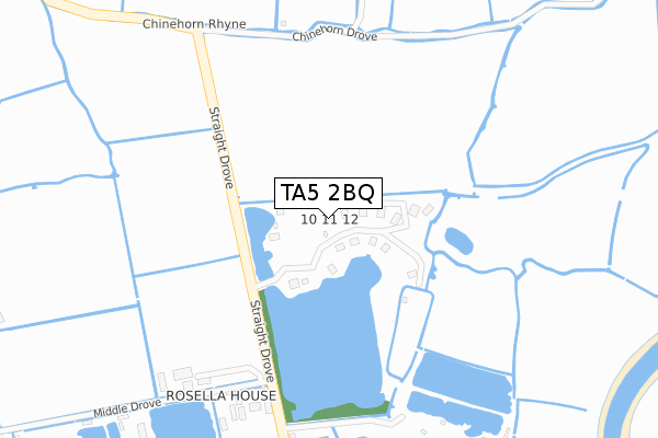 TA5 2BQ map - large scale - OS Open Zoomstack (Ordnance Survey) TA5 2BQ map - large scale - OS Open Zoomstack (Ordnance Survey)