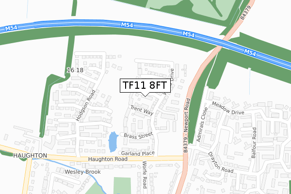 TF11 8FT map - large scale - OS Open Zoomstack (Ordnance Survey) TF11 8FT map - large scale - OS Open Zoomstack (Ordnance Survey)
