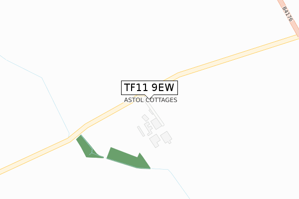 TF11 9EW map - large scale - OS Open Zoomstack (Ordnance Survey) TF11 9EW map - large scale - OS Open Zoomstack (Ordnance Survey)