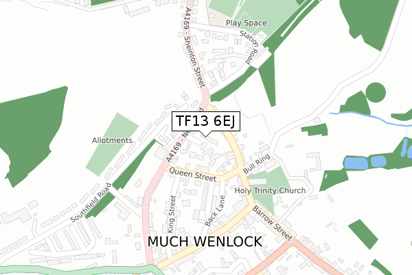TF13 6EJ map - large scale - OS Open Zoomstack (Ordnance Survey) TF13 6EJ map - large scale - OS Open Zoomstack (Ordnance Survey)