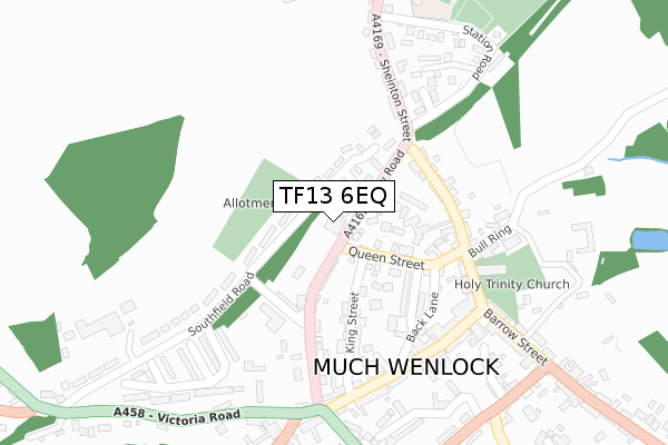 TF13 6EQ map - large scale - OS Open Zoomstack (Ordnance Survey) TF13 6EQ map - large scale - OS Open Zoomstack (Ordnance Survey)