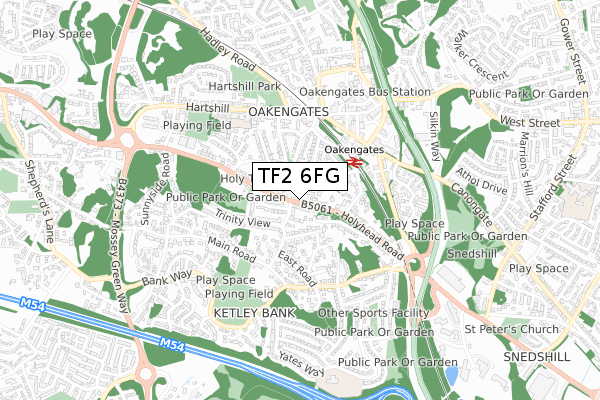 TF2 6FG map - small scale - OS Open Zoomstack (Ordnance Survey) TF2 6FG map - small scale - OS Open Zoomstack (Ordnance Survey)
