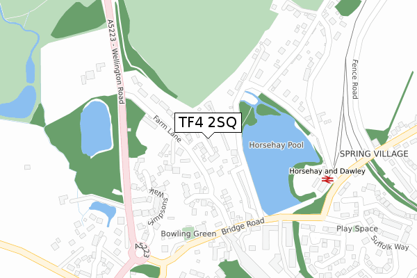 TF4 2SQ map - large scale - OS Open Zoomstack (Ordnance Survey) TF4 2SQ map - large scale - OS Open Zoomstack (Ordnance Survey)