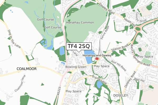 TF4 2SQ map - small scale - OS Open Zoomstack (Ordnance Survey) TF4 2SQ map - small scale - OS Open Zoomstack (Ordnance Survey)