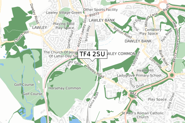 TF4 2SU map - small scale - OS Open Zoomstack (Ordnance Survey) TF4 2SU map - small scale - OS Open Zoomstack (Ordnance Survey)