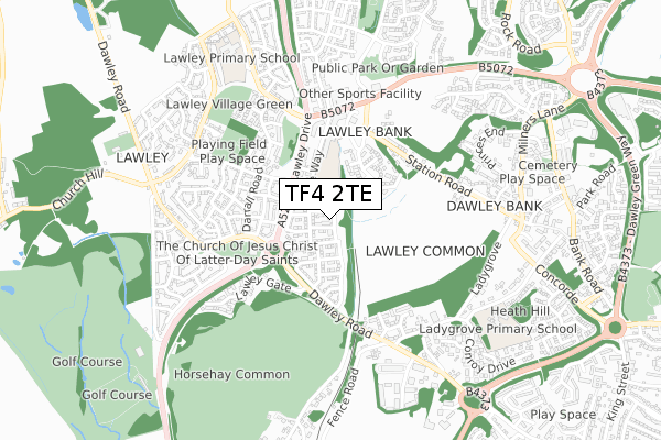 TF4 2TE map - small scale - OS Open Zoomstack (Ordnance Survey) TF4 2TE map - small scale - OS Open Zoomstack (Ordnance Survey)