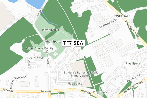 TF7 5EA map - large scale - OS Open Zoomstack (Ordnance Survey) TF7 5EA map - large scale - OS Open Zoomstack (Ordnance Survey)