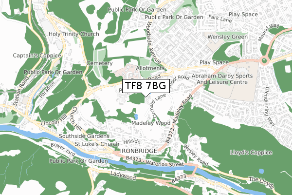 TF8 7BG map - small scale - OS Open Zoomstack (Ordnance Survey) TF8 7BG map - small scale - OS Open Zoomstack (Ordnance Survey)