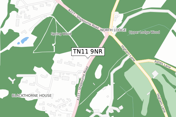 TN11 9NR map - large scale - OS Open Zoomstack (Ordnance Survey)