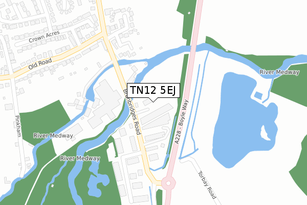 TN12 5EJ map - large scale - OS Open Zoomstack (Ordnance Survey)