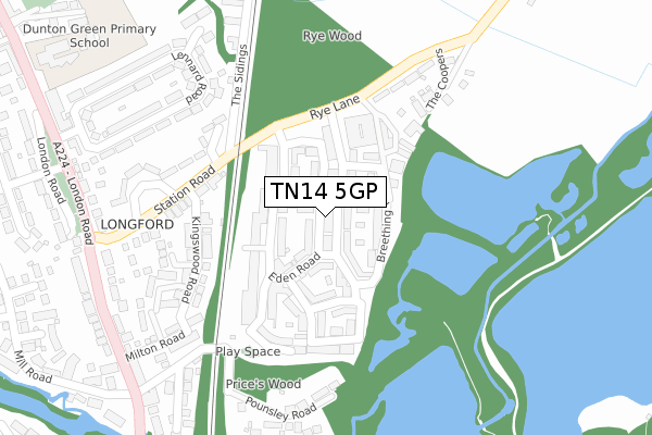 TN14 5GP map - large scale - OS Open Zoomstack (Ordnance Survey)