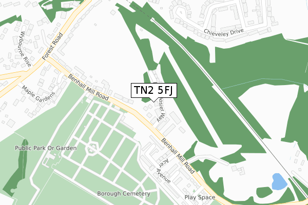 TN2 5FJ map - large scale - OS Open Zoomstack (Ordnance Survey) TN2 5FJ map - large scale - OS Open Zoomstack (Ordnance Survey)